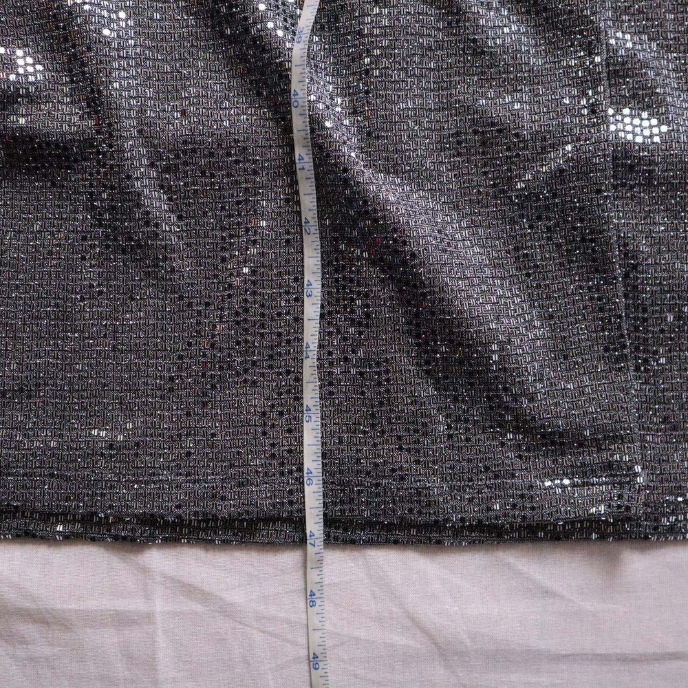 NWT LAURA‎ Sequined Wrap V Neck Short Sleeve Maxi Dress Silver Size 8 New - Picture 4 of 10